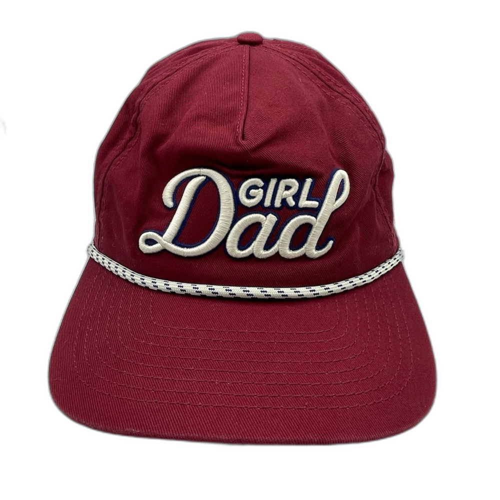Barstool Sports Girl Dad Hat Cap Red Cotton Rope Snapback